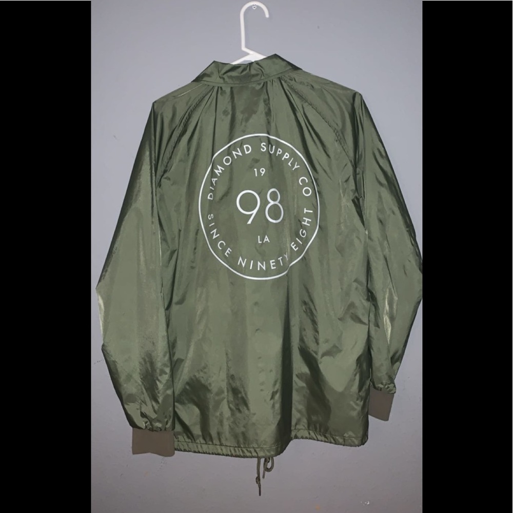 diamond supply co since 1998 windbreaker